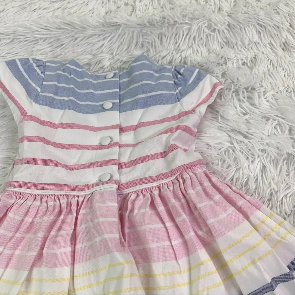 Polo‎ Ralph Lauren cap sleeve Multicolor striped fit & flare Dress